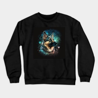 German Shepard Puppy doggy dog Sci-fi Crewneck Sweatshirt